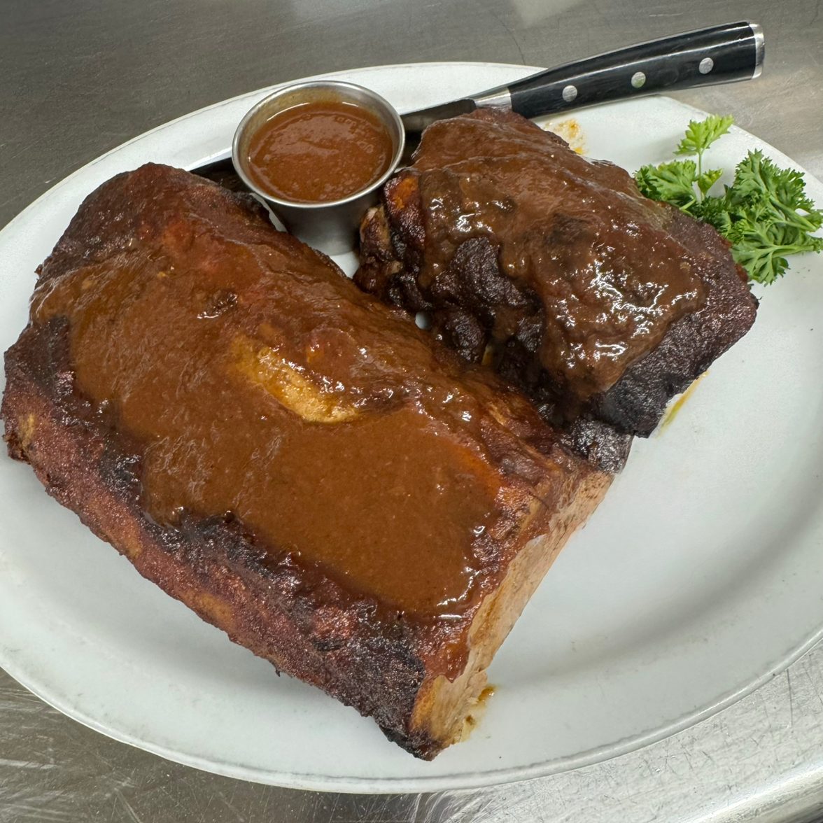 Full Rack Bar-B-Q Baby Back Pork Ribs.