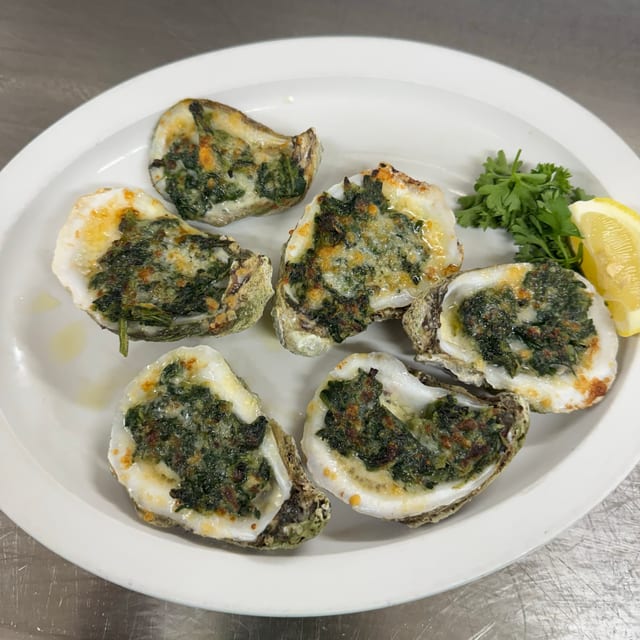 Oysters Rockefeller.