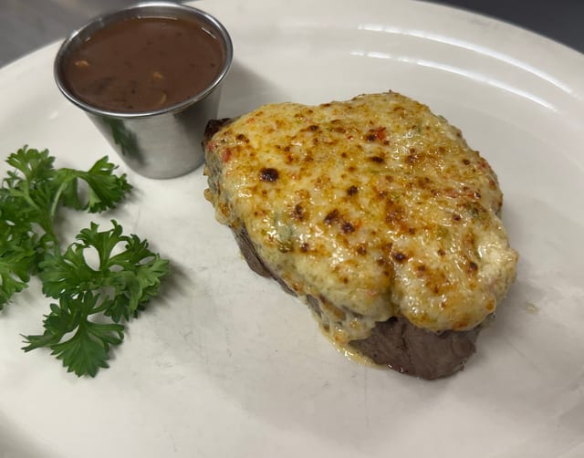 Blue Cheese Encrusted Filet.