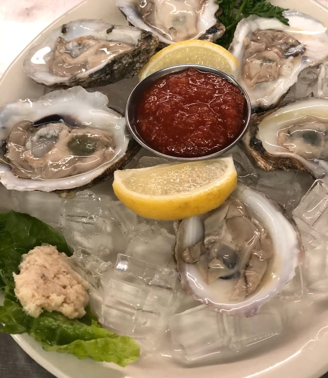 Oysters on Half Shell.
